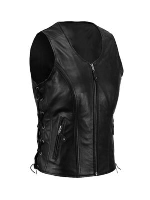 Women's V-Neck Zipper Vest