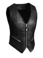 Women's Montana Black Motorcycle Vest