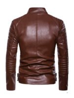 Men's Classic Asymmetrical Motorcycle Leather Jacket