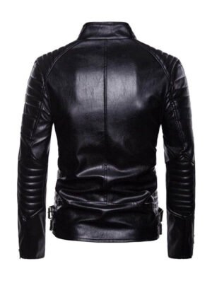 Men's Classic Asymmetrical Motorcycle Leather Jacket