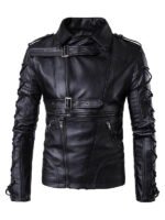 Men's Gothic Racer Laced Biker Jacket