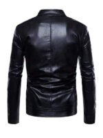 Men's Stand Collar Biker Jacket