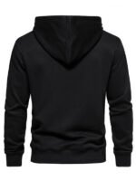 Unisex Lace-Up Black Hoodie